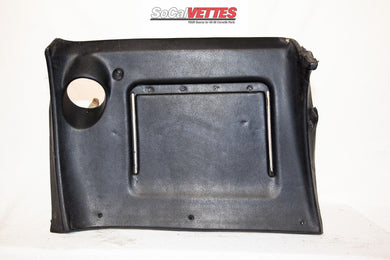 1969 Corvette Rh Lower Dash - Original - (no stitching) Black