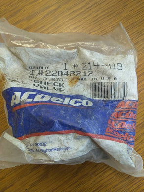 AC Delco Original 1985 - 2004 Corvette Emissions Check Valve