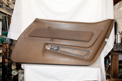 1969 Corvette RH (Passenger) Door Panel - Original - Saddle Date Code January