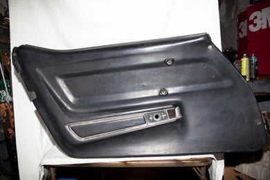 1969 Corvette LH (Driver) Black Door Panel