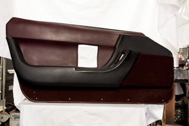 1990-1993 Corvette LH Door Panel - Original Dark Red/Black