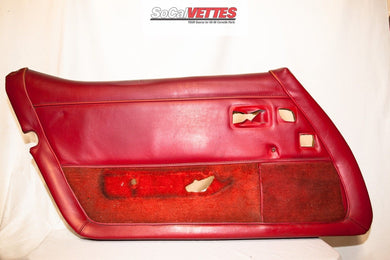 1978-1982 Corvette LH(Driver) Door Panel - Red- Original