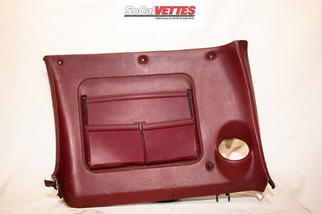 1970-1977 Corvette RH (Passenger) Lower Dash - Original -9750557 Dark Red/Maroon