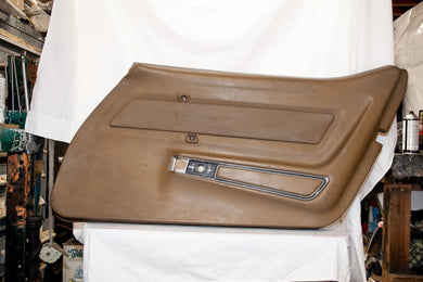 1969 Corvette RH (Passenger) Door Panel - Original - Saddle