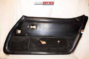 1978-1982 Corvette RH (Passenger) Door Panel Black - Original