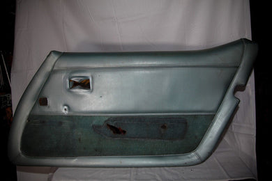 1978-1982 Corvette RH (Passenger) Silver (silvergreen) Door Panel - Original