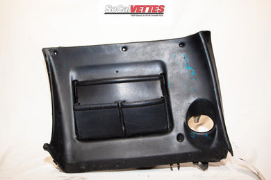 1969 Corvette RH (Passenger) Lower Dash - Original -9750557 Black (No Stitching)